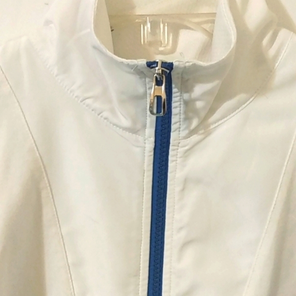 LAUREN RALPH LAUREN ROYAL BLUE WHITE COLOR-BLOCK SLEEVELESS JACKET VEST SIZE XL - Picture 3 of 6